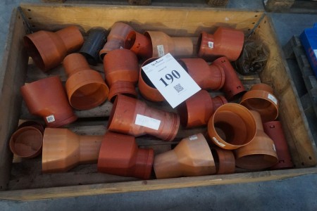 Various PVC pipes, such as reductions etc.
