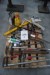 Pallet with various vice, cup, grout guns etc.