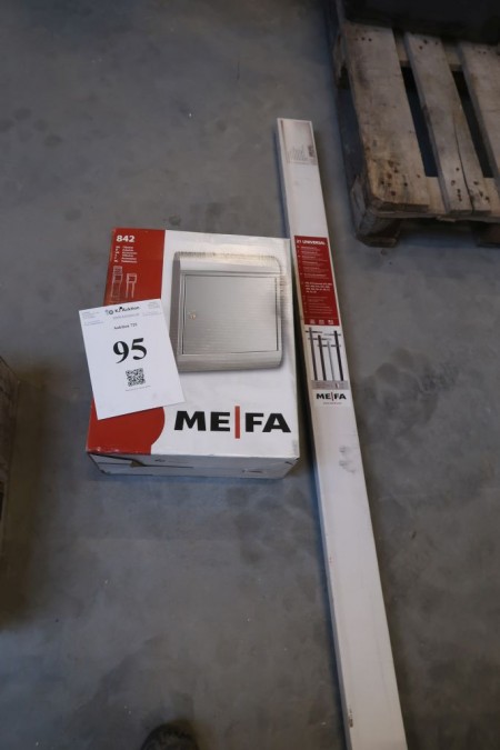 Mailbox ME-FA 842 schwarz, mit Ständer 21 schwarz