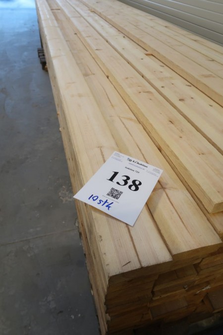 10 pcs. rough Planks 33x125 mm. Length 480 cm