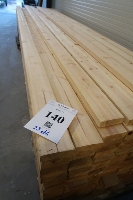25 pcs. rough Planks 33x125 mm. Length 480 cm