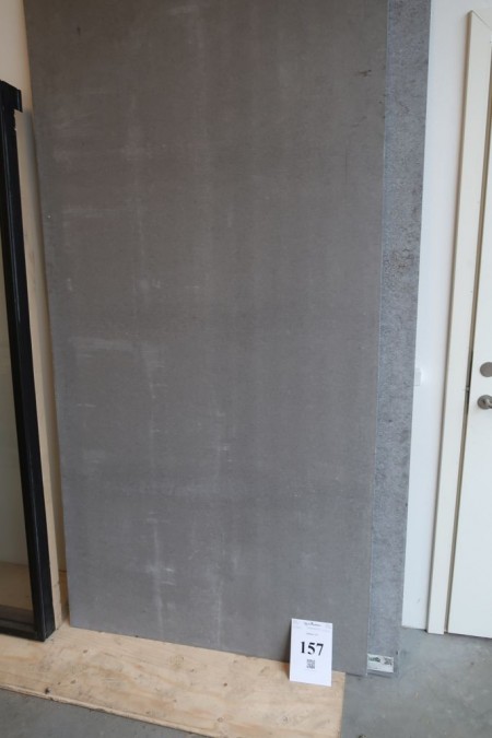 2 stk. Cantona fibercement plader, grå, 8x1200x2400 mm