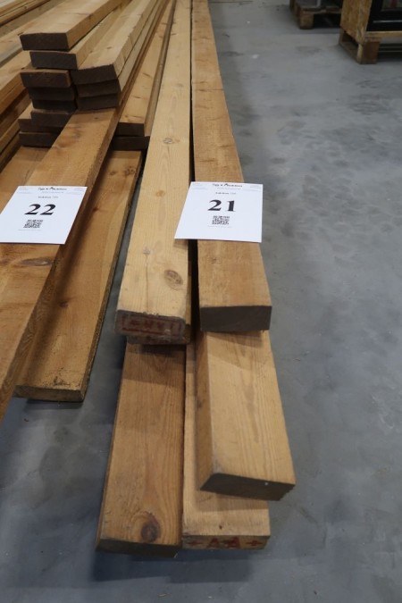 31,5 meter tømmer 50x100 mm, længde: 3/510, 3/540 cm