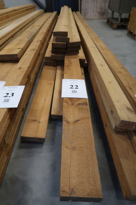 78.4 meter boards 40x130 mm, length: 15/420, 1/490, 1/510, 1/540 cm