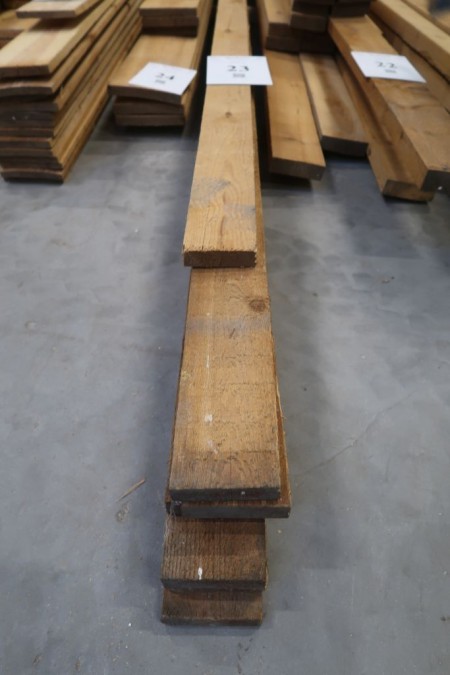 41.7 meter boards, 25x100 mm, length: 1/570, 6/600 cm