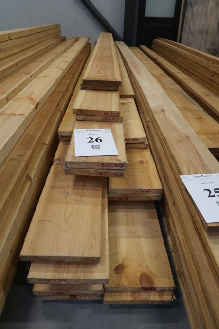 105 meter boards, 25x200 mm, length: 1/360, 2/390, 9/420, 6/450, 6/480 cm