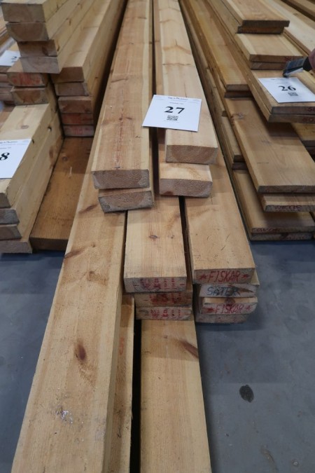 82.5 meter timber 50x130 mm, length: 4/480, 7/510, 3/540, 2/570 cm