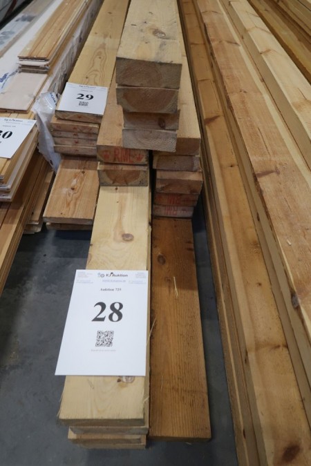 72,2 Meter Holz 50x130 mm, Länge: 11/420, 5/480 cm