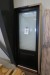 Patio door, wood, left in, black and white, W89.5xH219.5 cm, frame width 13 cm