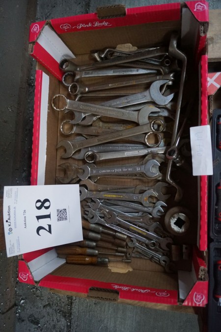Box with wrenches