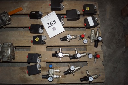 Pressure regulators and pressure switches.