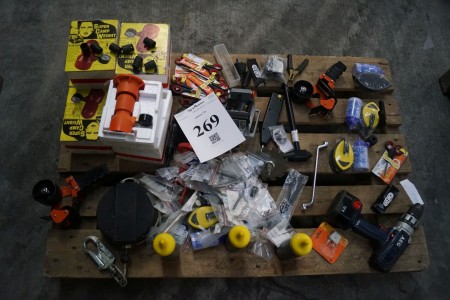 Lot of tools, camping scales, etc.