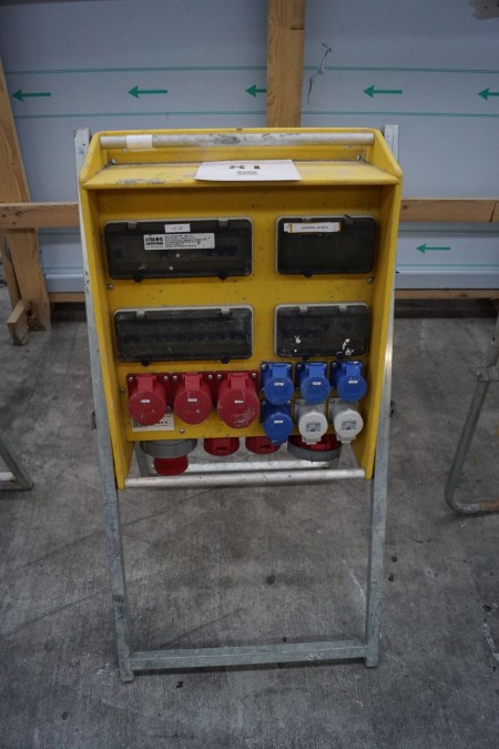 1 piece electrical switchboard for construction site. Max load: 63A. 56x46x22cm. 16/32 / 63A. Equipment after completion of subway construction