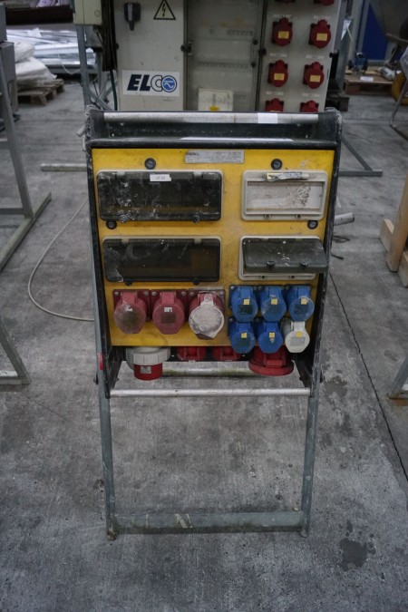 1 piece electrical switchboard for construction site. Max load: 63A. 56x46x22cm. 16/32 / 63A. Equipment after completion of subway construction