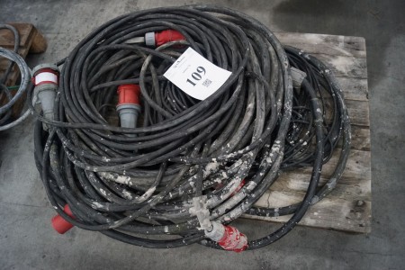 Various power cables, mainly 63A and 32A. Equipment after completion of subway construction