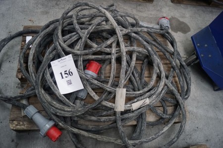 Various power cables, mainly 63A and 32A. Equipment after completion of subway construction