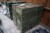 8 wooden ammunition boxes.L 120cm W 41 cm H 25 cm