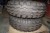 2 pc machine tires with rims. Brand: FARM KING. 10.0 / 75 to 15.3.