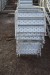 Lot of galvanized ladders for scaffolding. 10 pcs. at 220x48 cm.