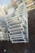 Los galvanisierte Leitern für Baugerüste. 10 Stück bei 220x48 cm.