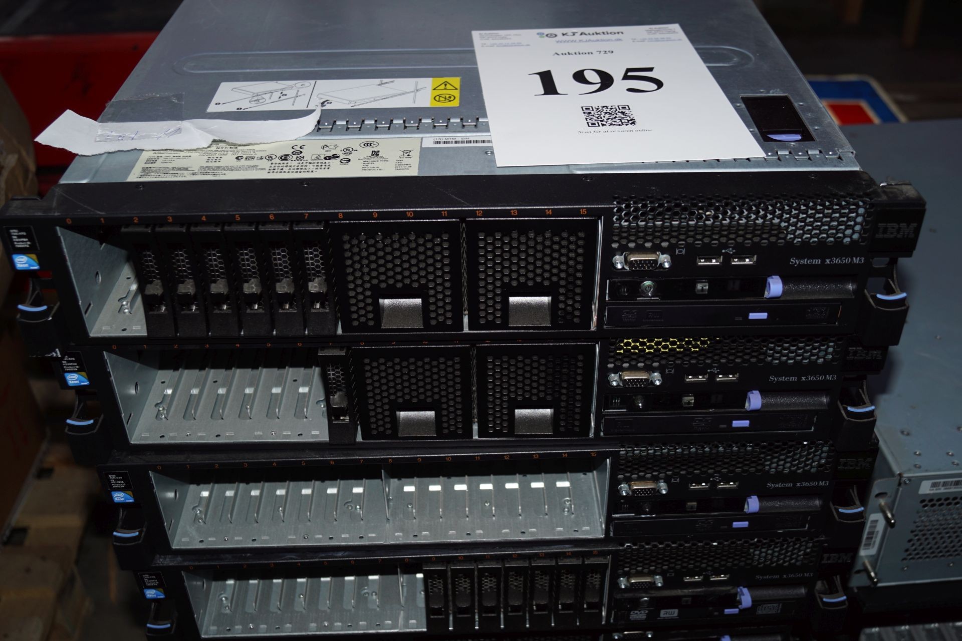 System X3650 M3 - Type 7945 8 x IBM SYSTEM X3650 M3 (7945) - KJ Auktion - Maskinauktioner