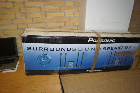 Prosonic surroundsound speakersystem. Ubrugt.