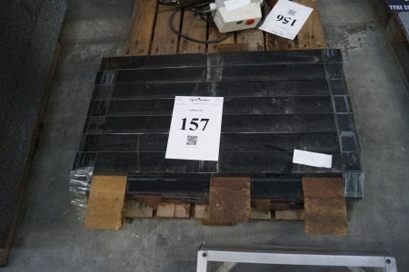 Granite curbs. 80x6x3 cm. 31 pcs.