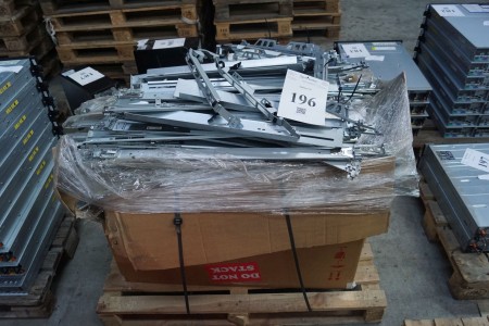 Lot of Iron rails, approx. 345kg for scrap or similar.