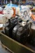 2 pcs. jerry cans converted to lamps. + doll wagon.