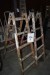 2 pcs. wooden ladders 5 steps.