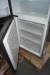 Fridge with freezer. Brand: siemens. Note small dents in the side. 60x63.5x185 cm.