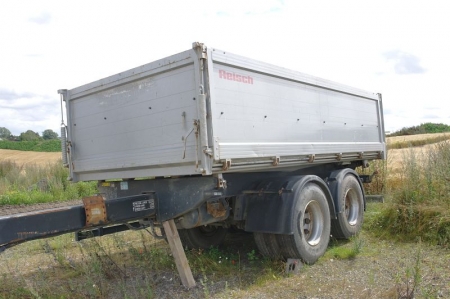 Reisch truck cart, type: RTDK-21 T: 18000 kg L: 12725 kg. Year 2004 with tilt.