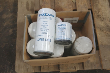 Kasse med filtre for Volvo gummiged 8 stk 