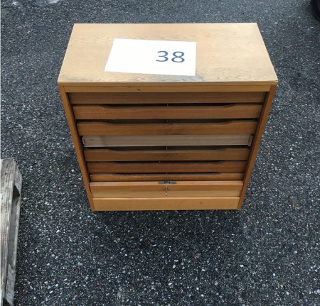 File cabinet with top slide lid. (76 H x 71 W x 38 D)