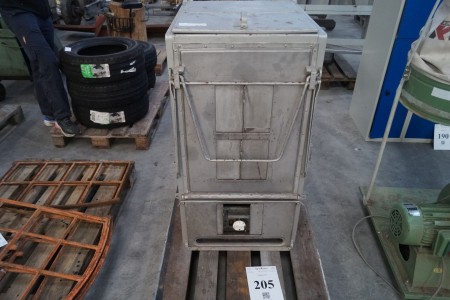 Burner unit type 50033 for field kitchen, included instruction manual. Dimensions: 110x54x60cm