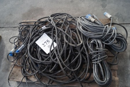 Various power cables, mainly 16A mm.
