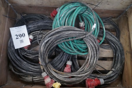Lot of power cables. a: 16, Green: 32 a