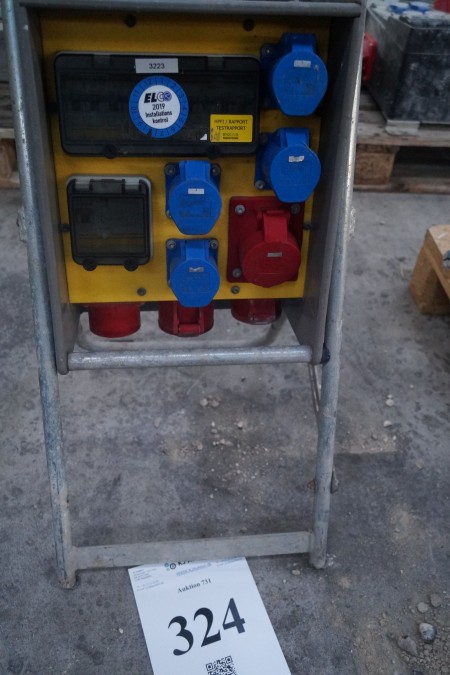1 piece electrical switchboard for construction site. 16A