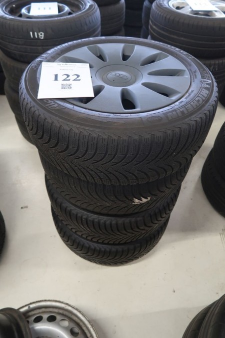 4 Stk. Leichtmetallfelgen mit Reifen, 205 / 55R16, für Audi A4, Lochgröße 5x112 mm
