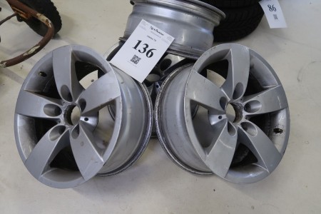 4 pieces. alloy wheels R16, for BMW E60 / 61, hole size 5x120 mm
