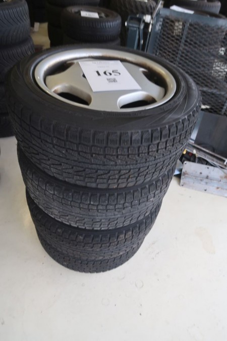 4 Stk. Leichtmetallfelgen mit Reifen, 205 / 55R16, für Mercedes, Lochgröße 5x112 mm