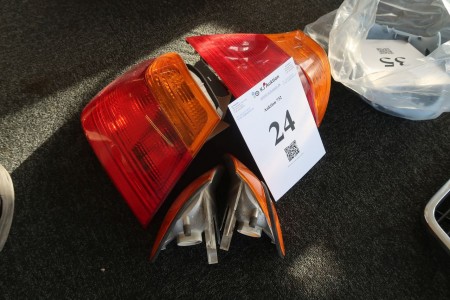 2 pcs. taillights, 2 pcs. side flashes, 2 pcs. for BMW E46 flashes