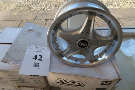 4 pieces. alloy wheels, 6x14 ", 4x100 / 114.3, ET38