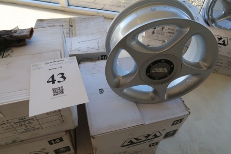7 pcs. alloy wheels, 6x14 ", 4x100 / 114.3, ET38