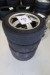 4 stk. alufælge med dæk, 205/55R16, til Honda FRV, hulmål 5x114,3 mm