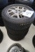 4 pieces. alloy wheels with tires, 215 / 60R16, for Subaru, hole size 5x100 mm