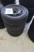4 stk. stålfælge med dæk, 185/65R14, til VAG, hulmål 5x100 mm