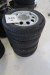 4 pieces. alloy wheels with tires, 195 / 65R15, for Audi A4, hole size 5x112 mm