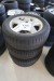4 pieces. alloy wheels with tires, 215 / 60R17, for Dodge caliber, hole dimensions 5x114.3 mm