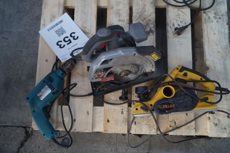 Screwdriver, circular saw and electric power